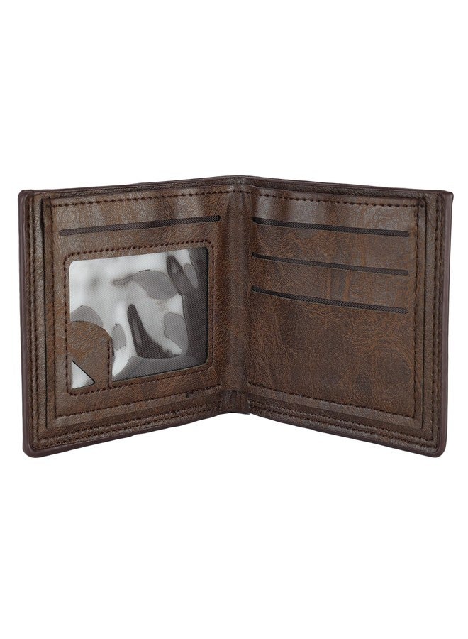 ZEVORA Men Travel, Trendy, Casual Brown Leather Wallet (3 Card Slots) - Image 3